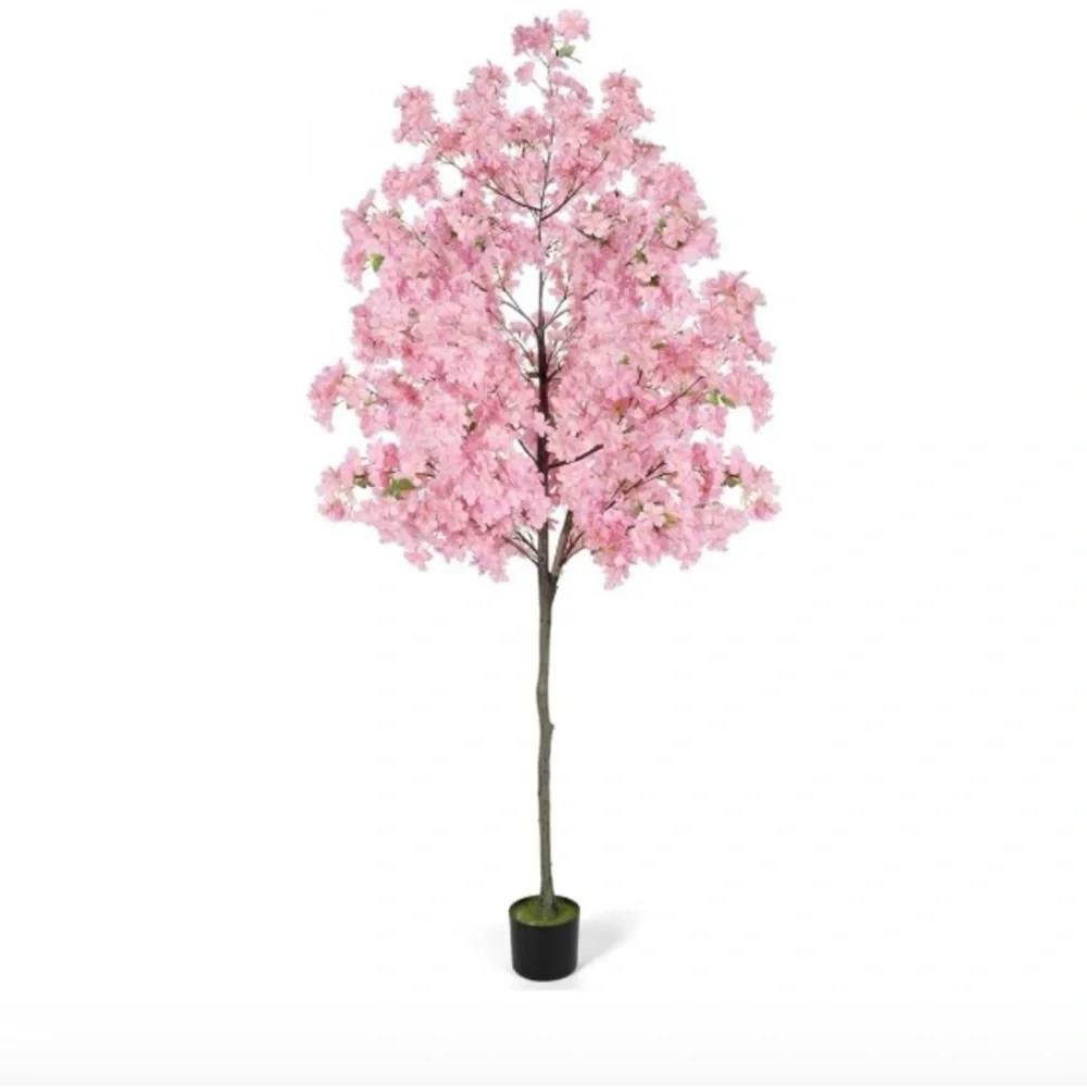 🍂2 NEW Artificial Pink Cherry Blossom Tree